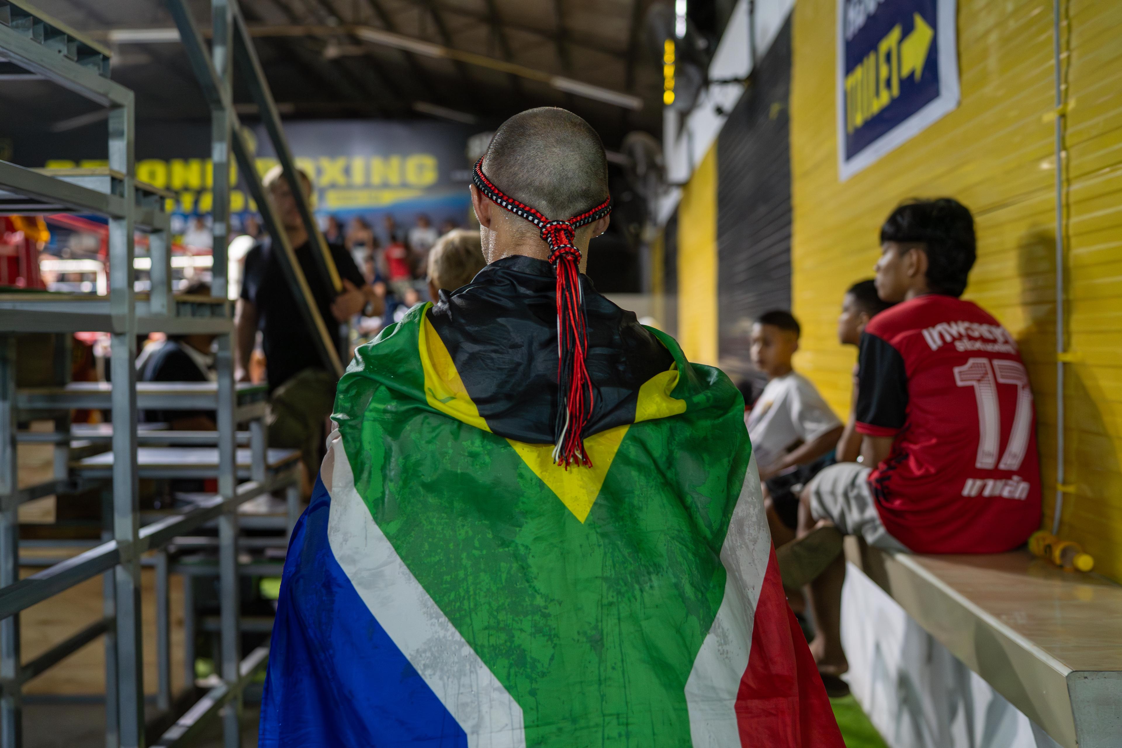 Walking out with colours.